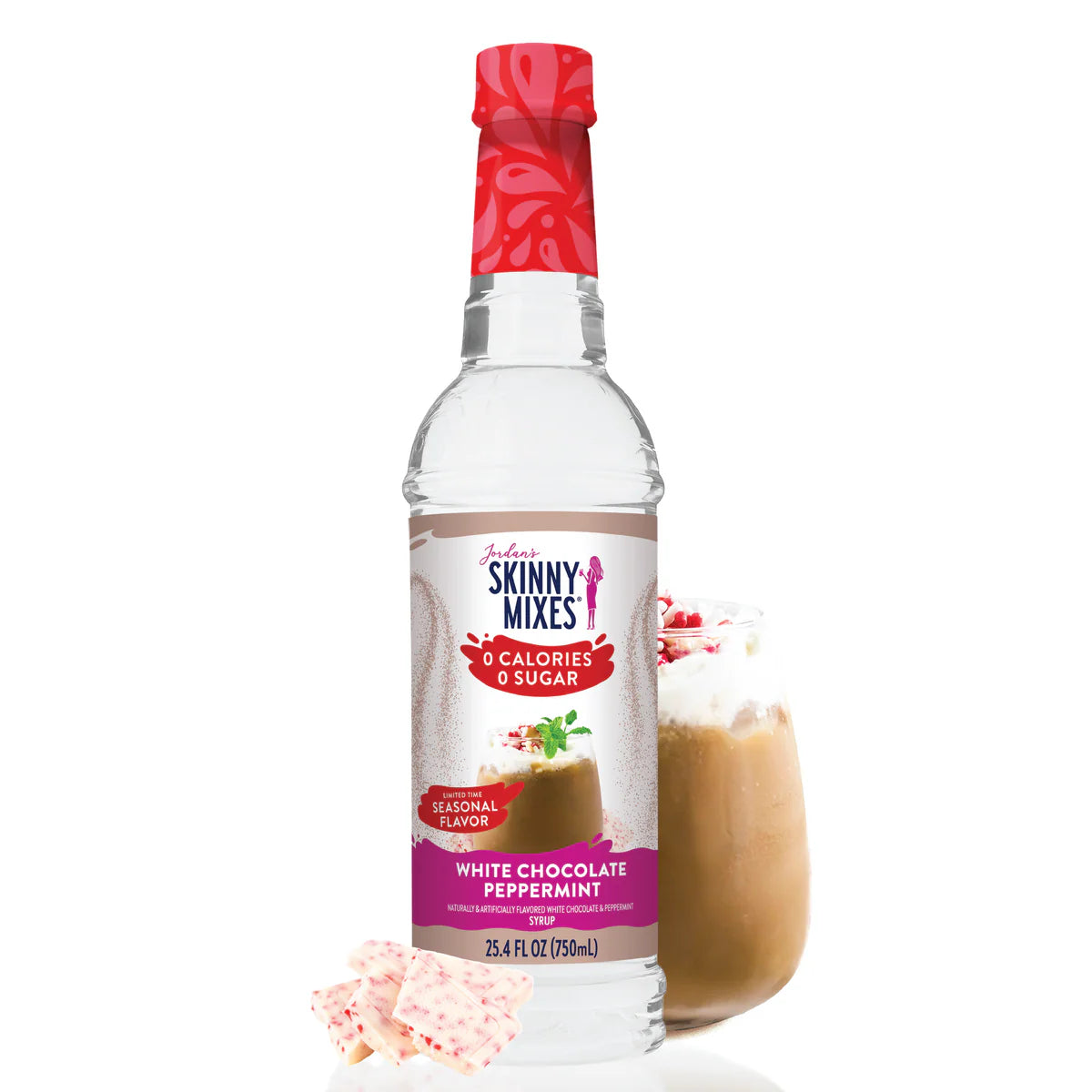 Sugar Free White Chocolate Peppermint Syrup by Skinny Syrup