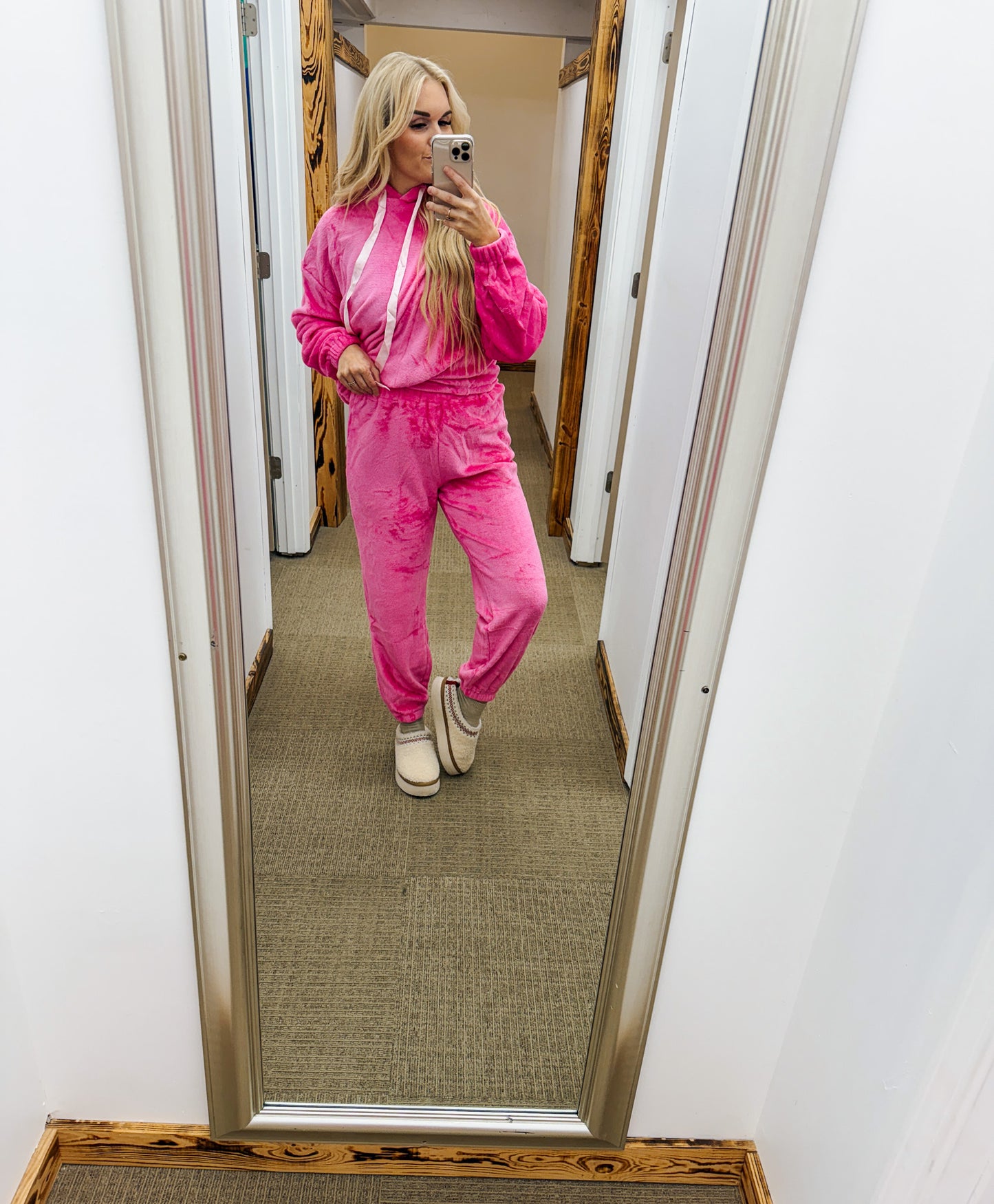 Better Together Pink Velvet Lounge Pants