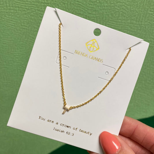 Shiny T Initial Gold Necklace