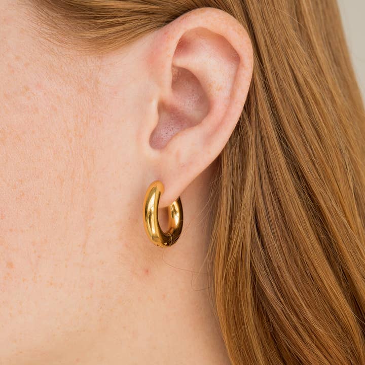 Chunky Hoops Mini- Gold