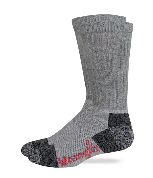 Wrangler Men's Steel Toe cotton Work Crew Socks - 2 Pack
