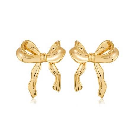 Bow 18K Gold Filled Earrings