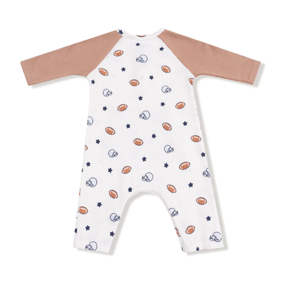 Football & Stars Raglan Henley Romper & Kanga Pocket