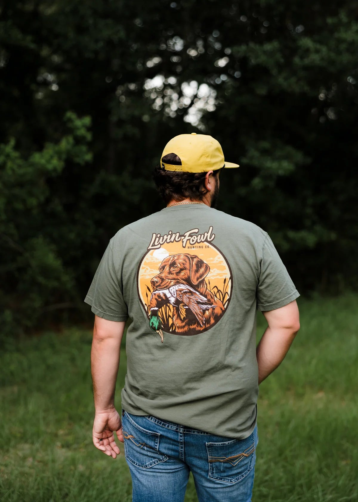 Steady Hold Green Men's Livin Fowl Tee