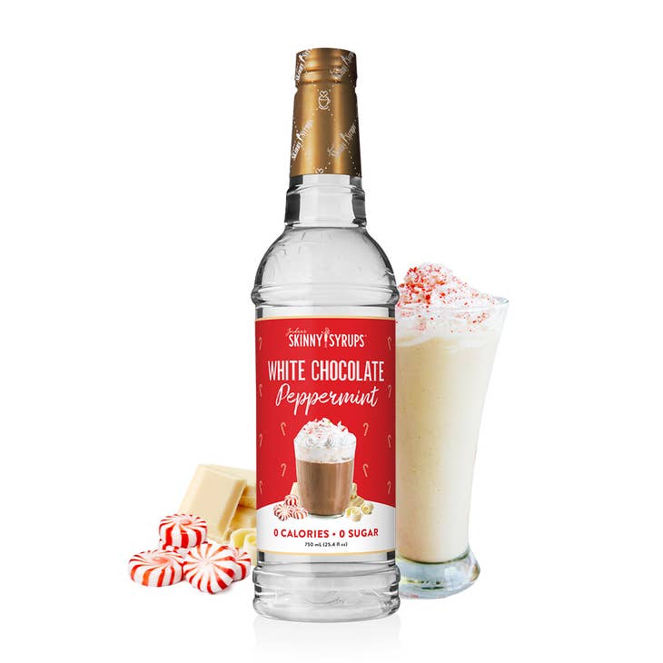 Sugar Free White Chocolate Peppermint Syrup by Skinny Syrup