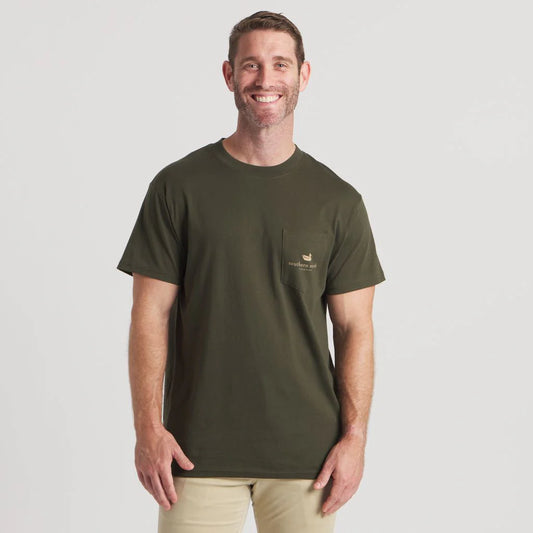Southern Marsh Dark Olive Eight Point Tee
