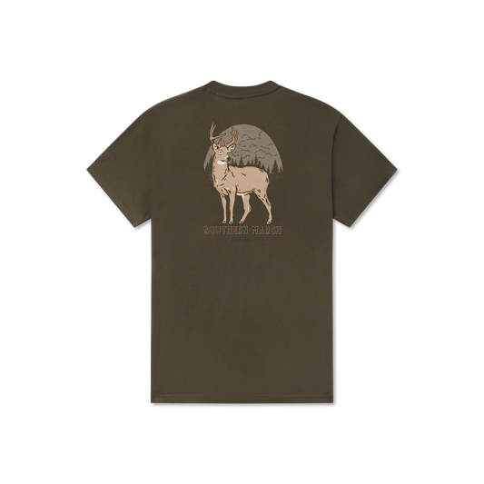 Southern Marsh Dark Olive Eight Point Tee