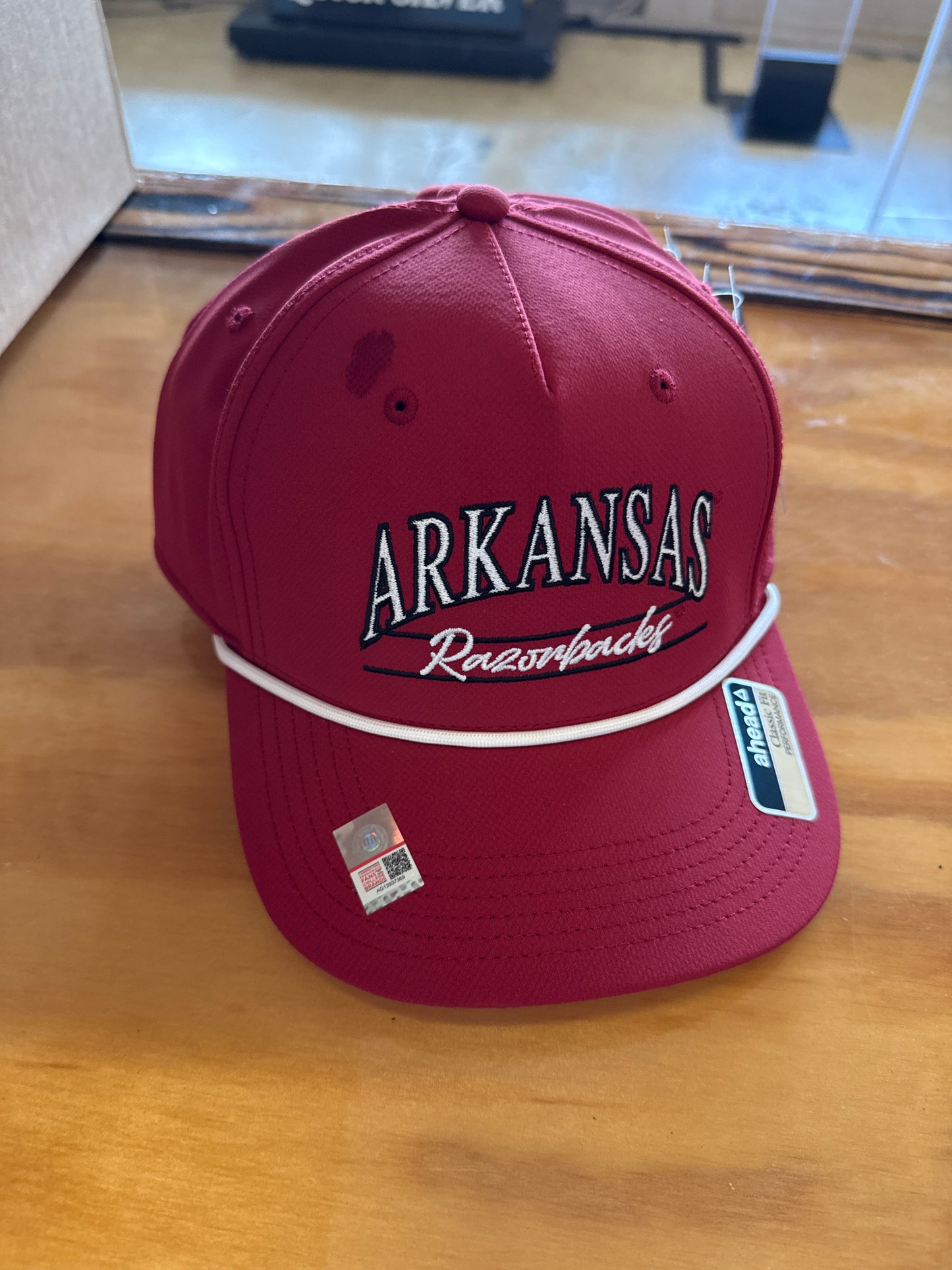 Red Rope Arkansas Razorback Hat