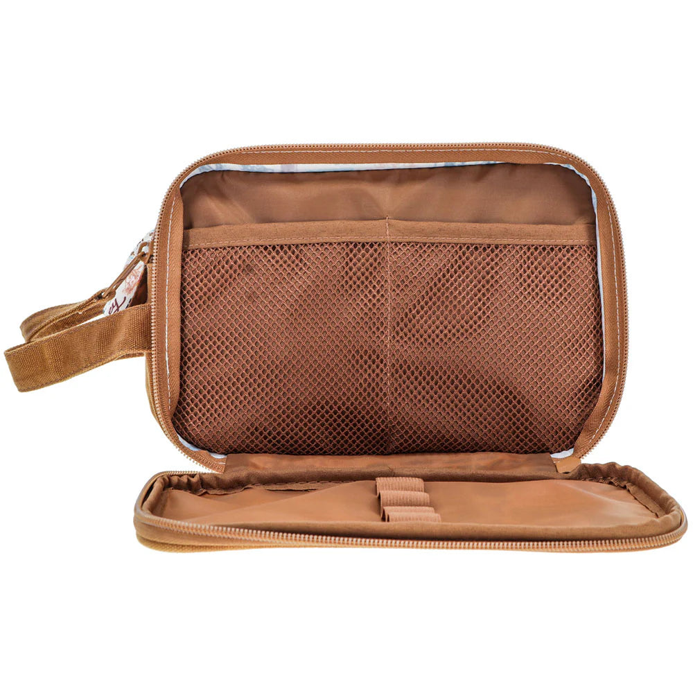 Hooey Crean & Tan Rodeo Print Dopp Kit