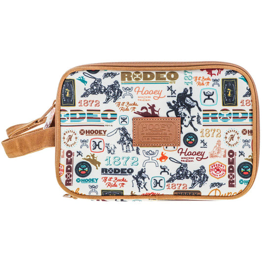 Hooey Crean & Tan Rodeo Print Dopp Kit