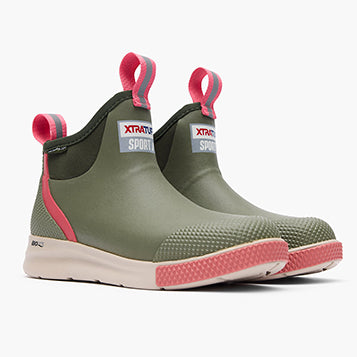 Women's Olive Green Xtratuf Deck Sport Boots