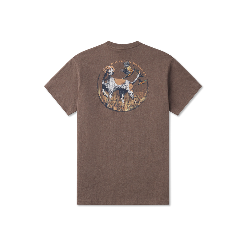 Dun Dog Collection Pointer Tee by Southern Marsh- Washed Dark Shale