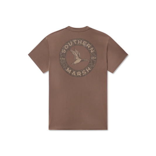 Men's Inflight Camo Carajillo Brown Tee