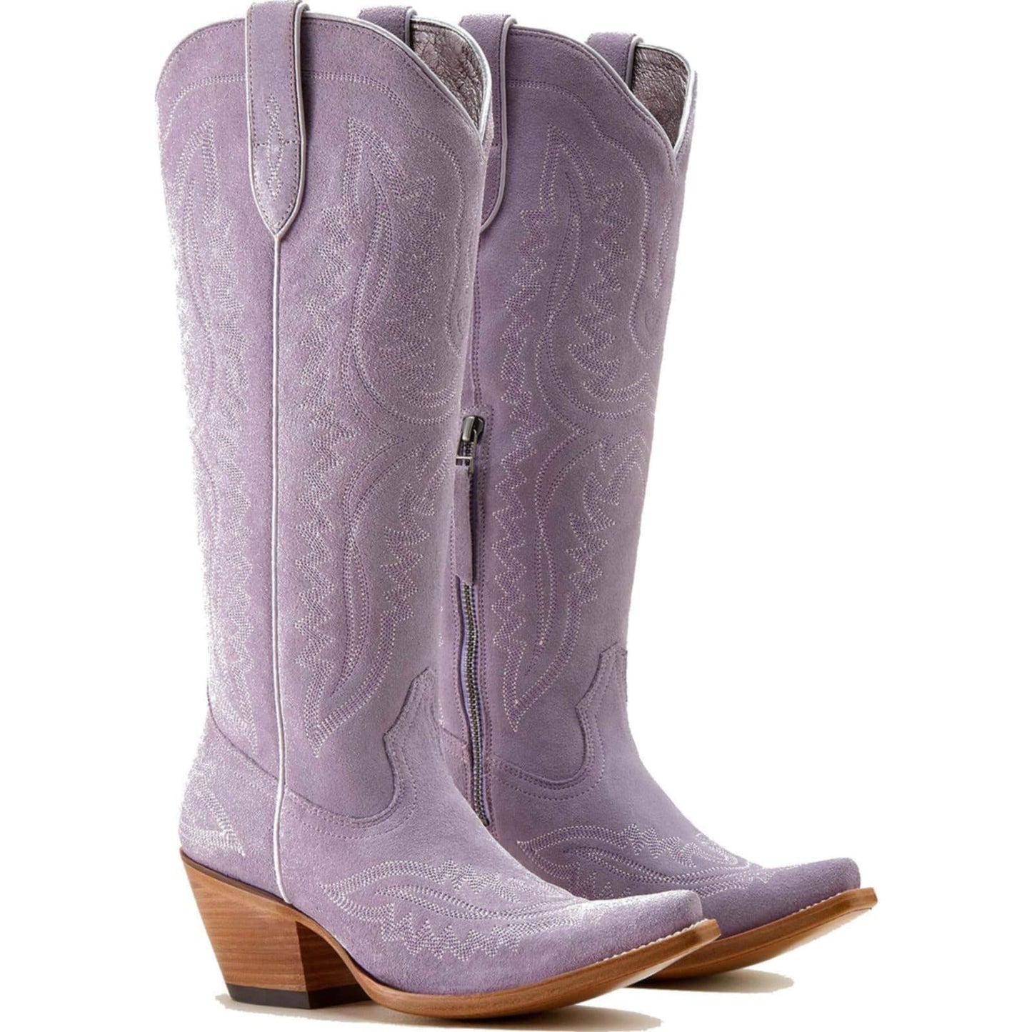 Ariat Misty Lavender Suede Casanova X Toe Western Boot