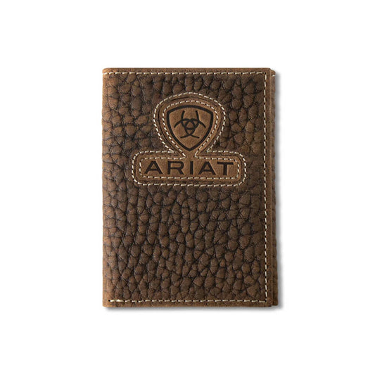 Ariat Men's Brown Trifold Wallet