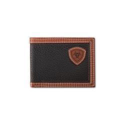 Ariat Shield Patch Brown Leather Bifold Wallet