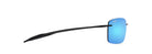 Lighthouse Blue Hawaii Shiny Black Maui Jim Sunglasses