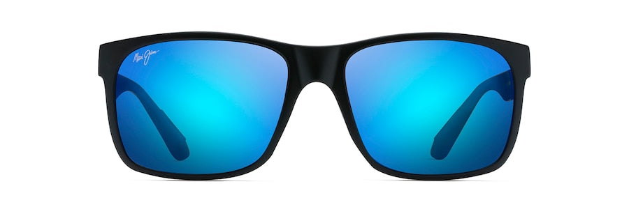 Maui Jim Red Sands Sunglass- Matte Black Blue Hawaii