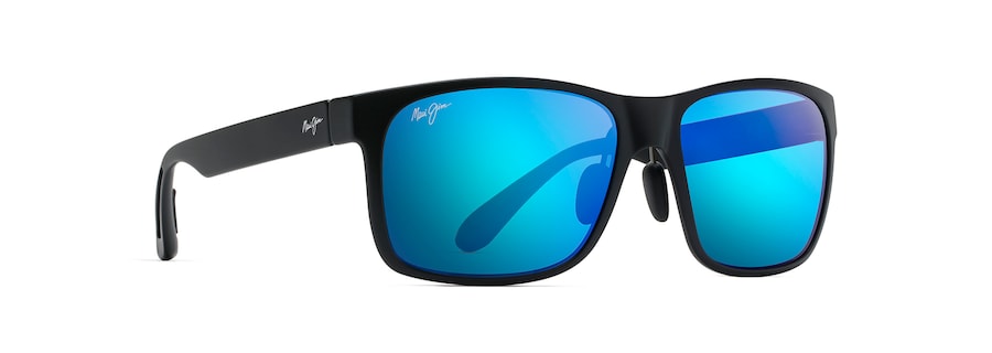 Maui Jim Red Sands Sunglass- Matte Black Blue Hawaii