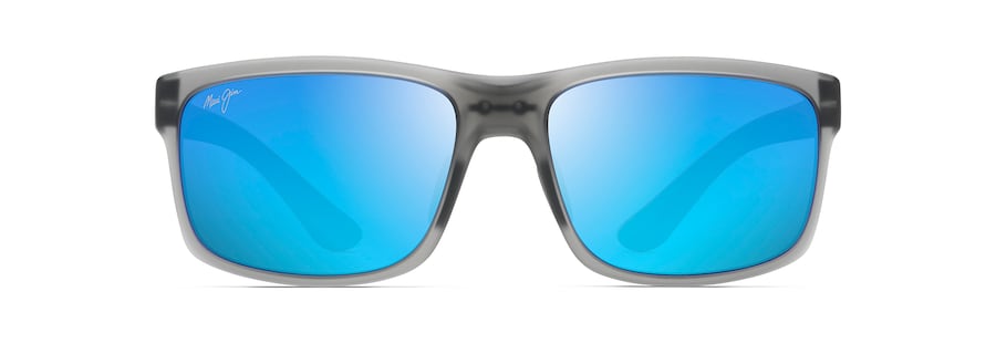 Maui Jim Pokowai Arch Sunglass- Matte Grey Blue Hawaii