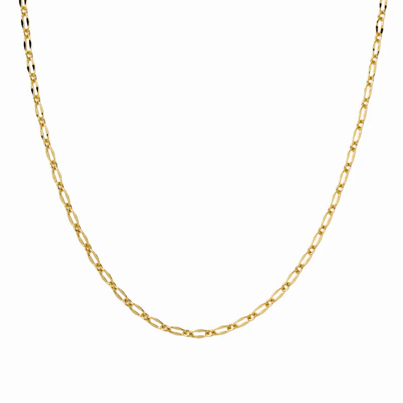 Demi-Fine 18K Gold Modern Paperclip Necklace