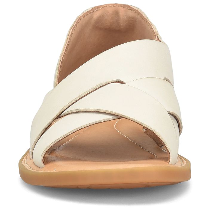 Born Ithica Leather Sandal- Cream