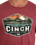 Cinch Mens Desert Scene Graphic Tee | Burgundy