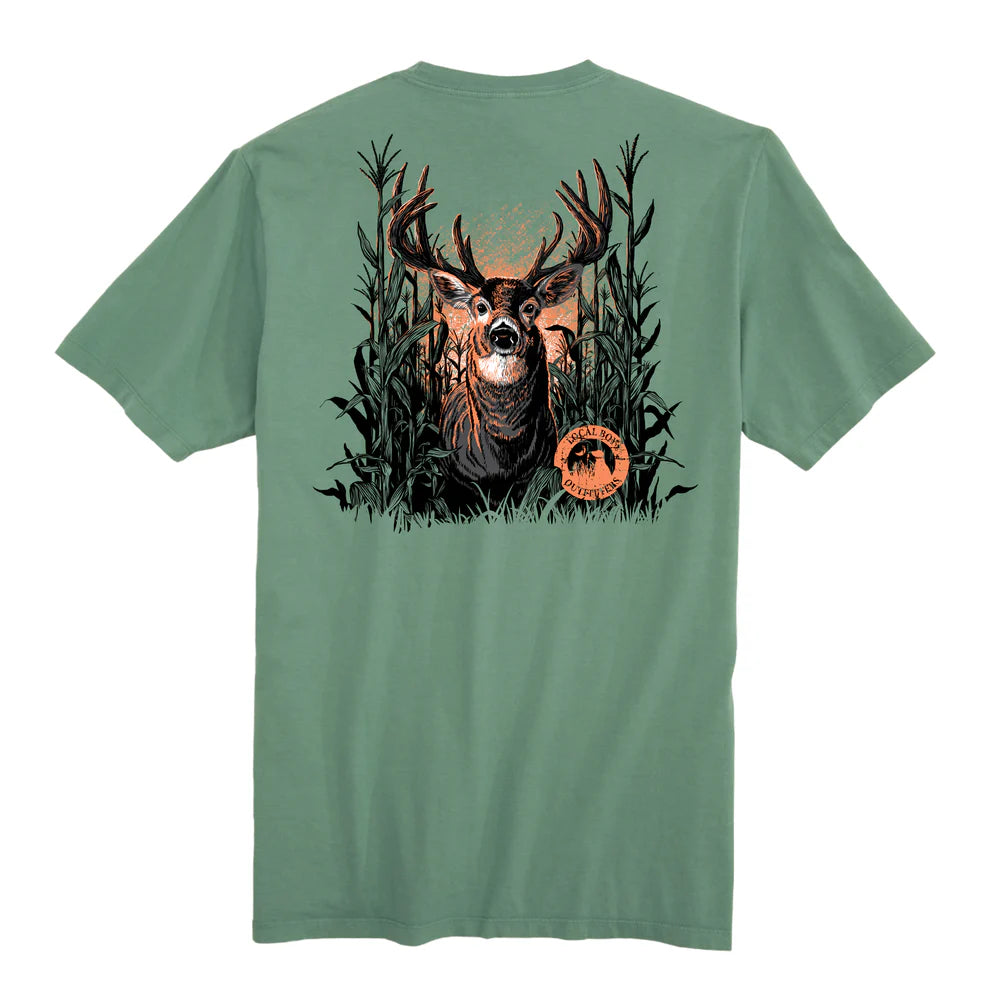 Local Boy Men's Buck Maize Light Green Tee