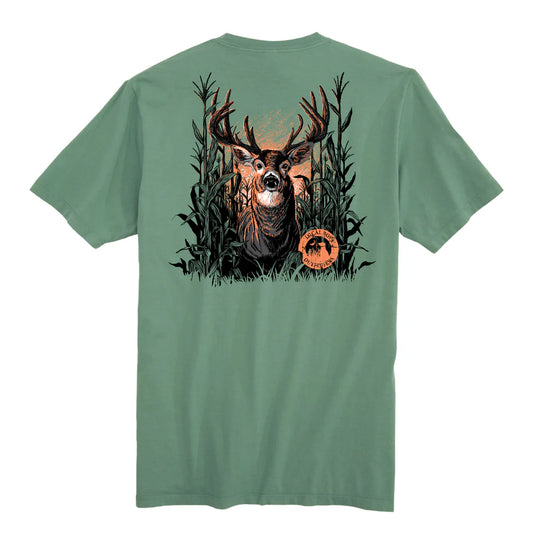 Local Boy Men's Buck Maize Light Green Tee