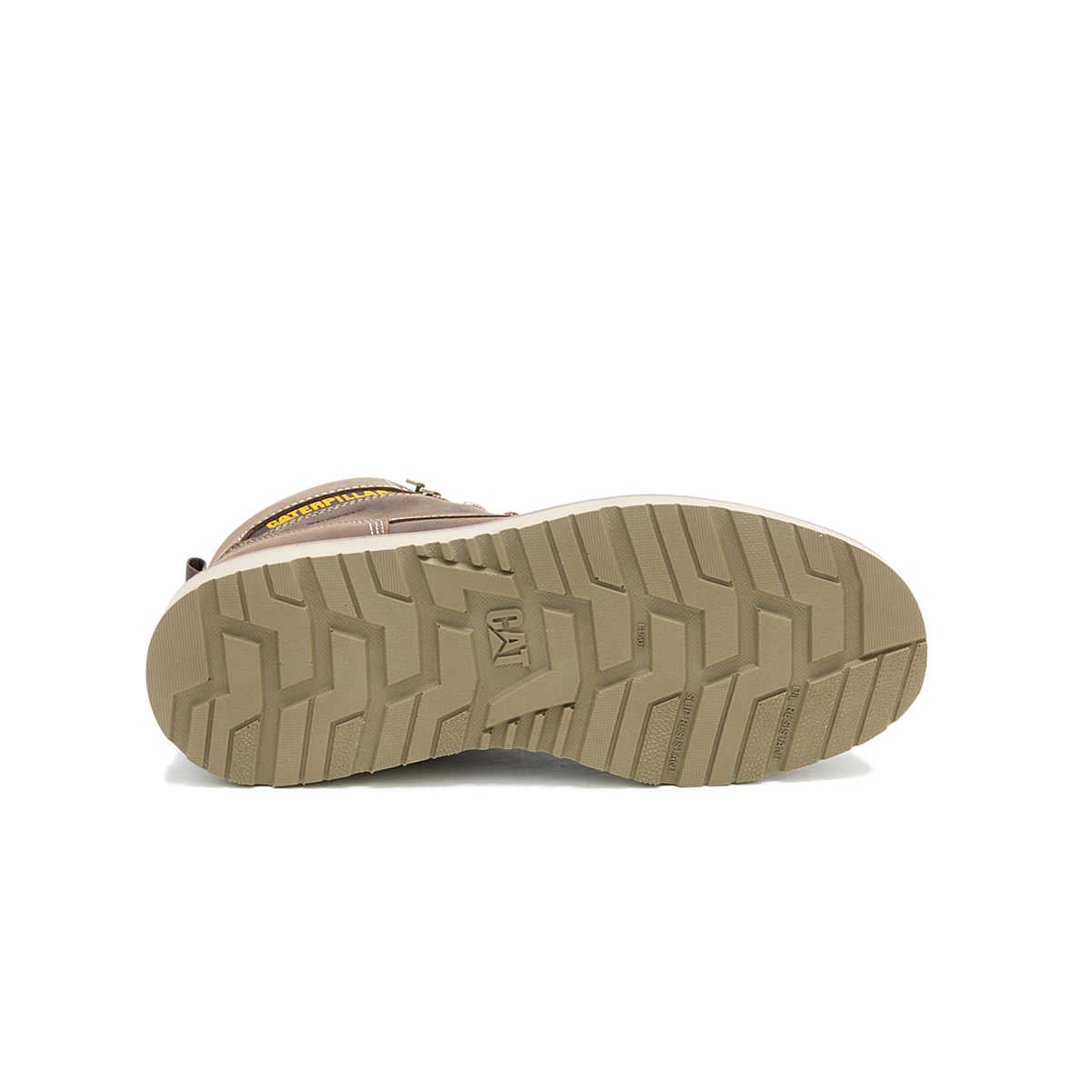 Cat Men's Reclaimer Wedge Waterproof Steel Toe Coffee Bean Work Boot