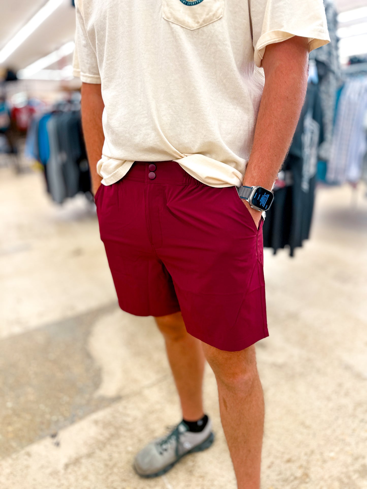 Mens's Everyday Maroon Shorts