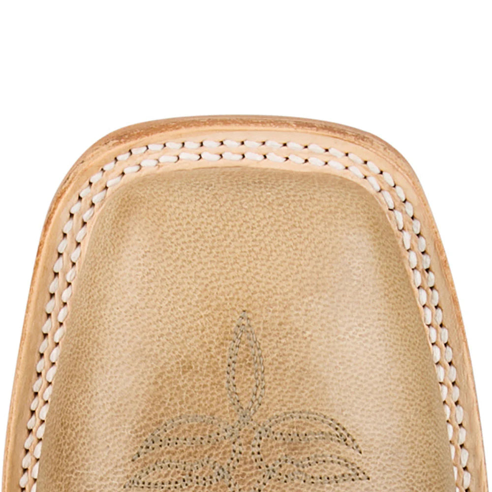 Justin Men's Burchett Bone Turquoise Cowhide Boot