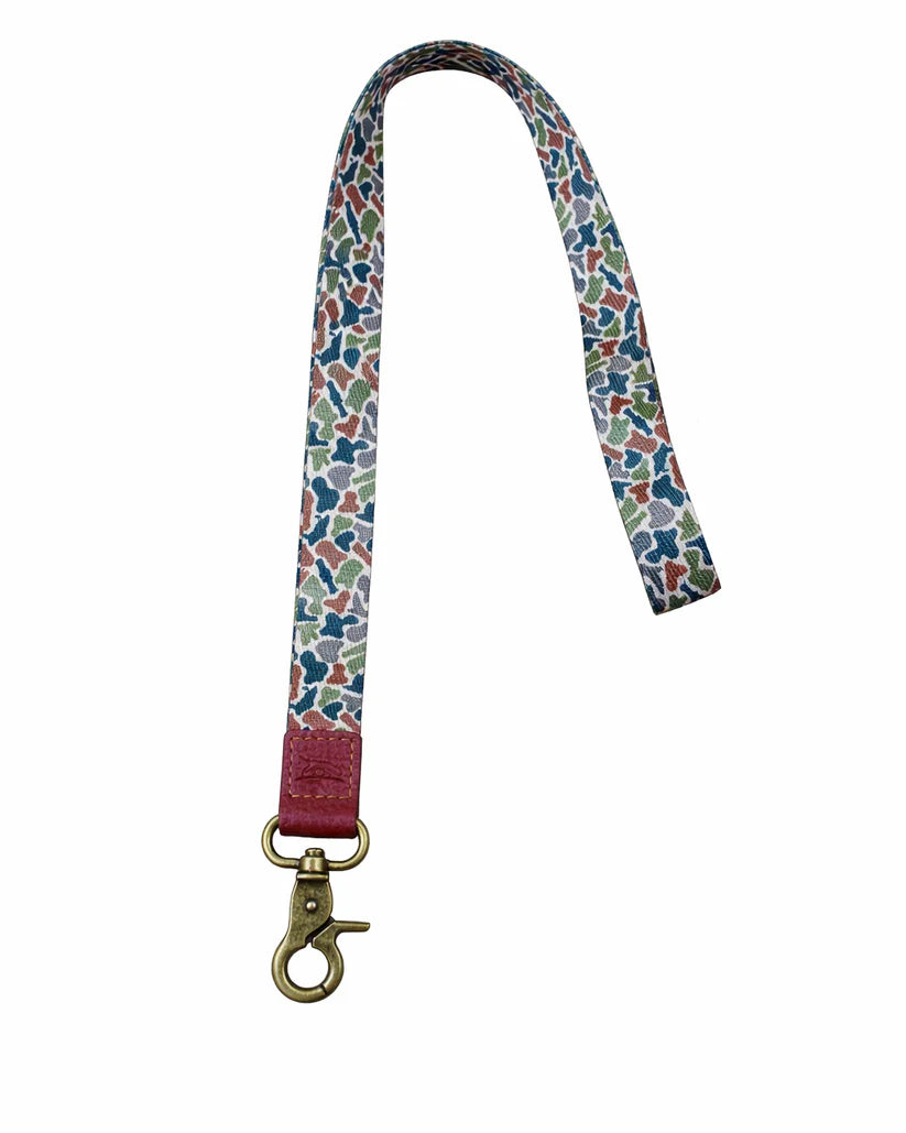 Scent South camo print lanyard, shown in one of two available colors