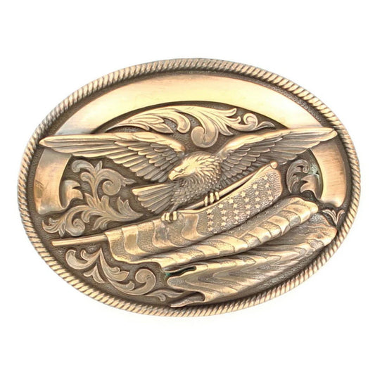 Nocona Copper American Eagle Belt Buckle