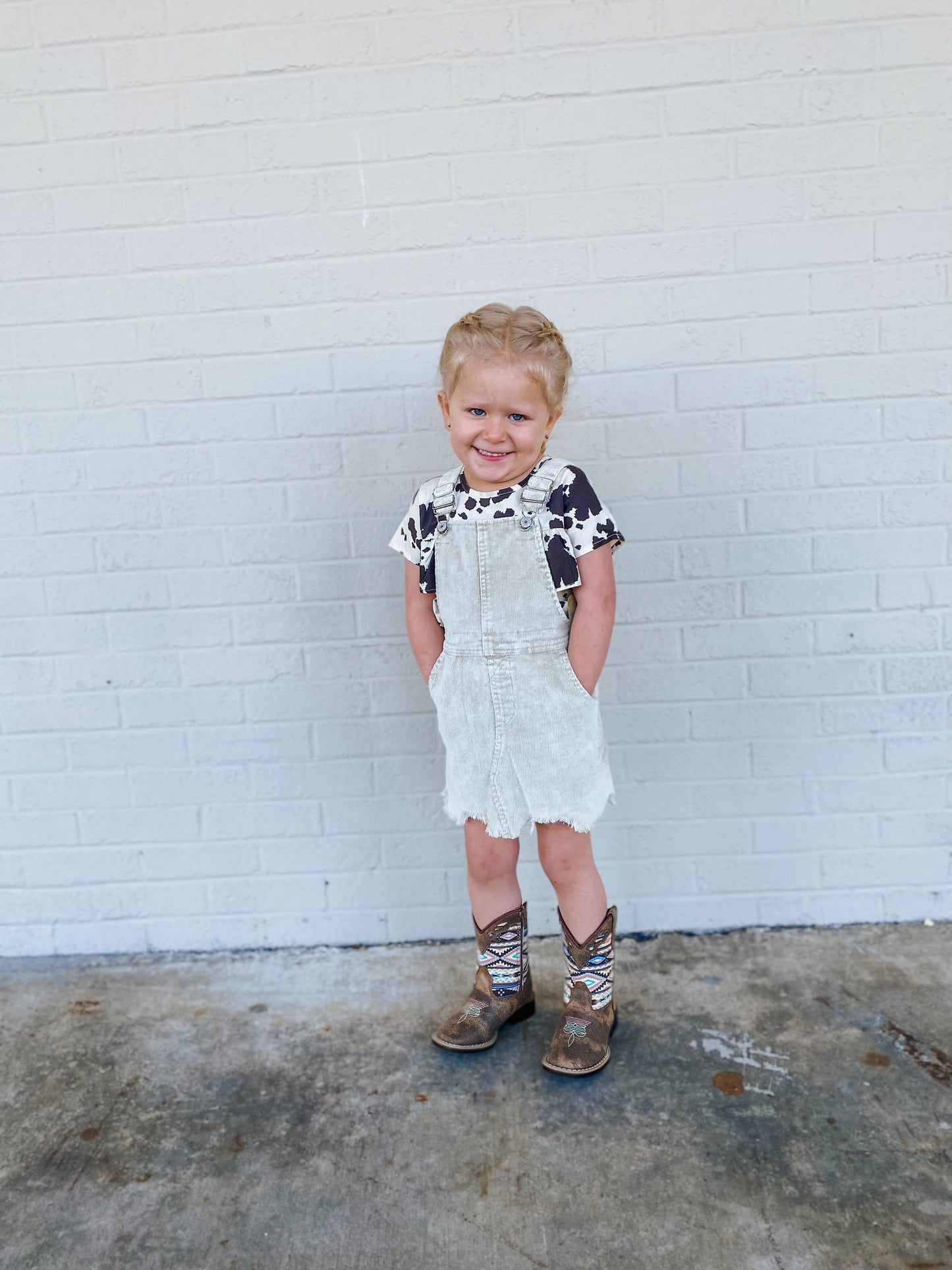 Taupe Youth Overall Skirt