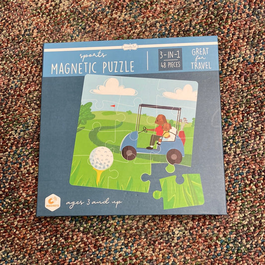 Magnetic Sports Puzzle Book