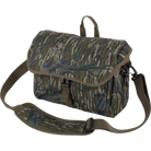 Drake Hardline blind bag in a darker camo pattern with shoulder strap, front angle view