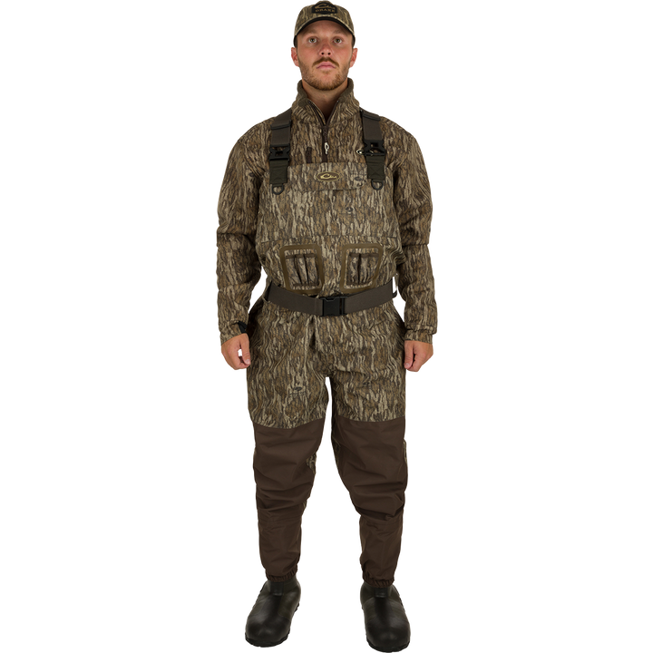 Insulated Guardian Elite Vanguard Breathable Waders by Drake- Bottomland