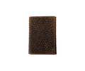 Nocona Mens Textured Leather Trifold Wallet