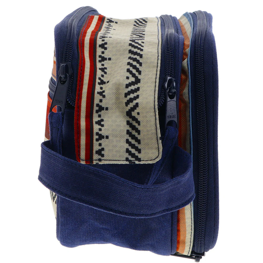 Hooey Serape & Navy Dopp Kit