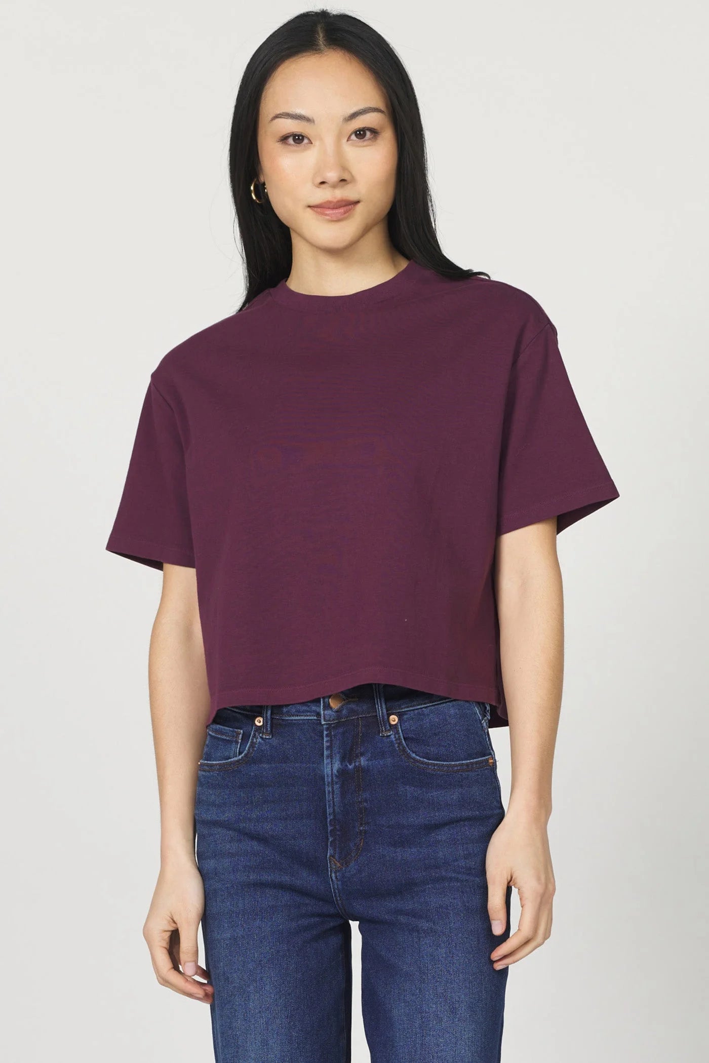 Maddox solid boyfriend tee, shown in one of multiple available colors