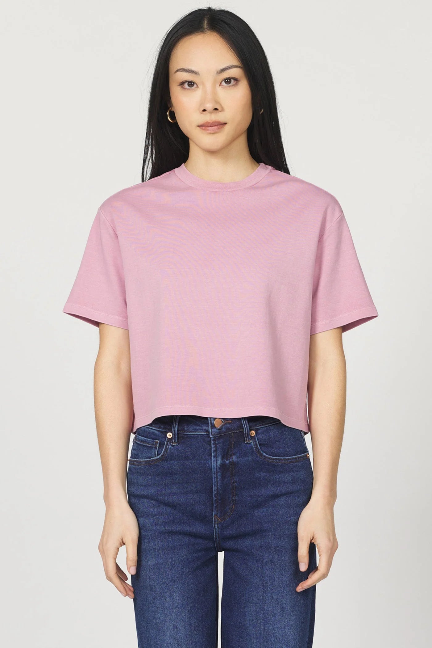 Maddox solid boyfriend tee, shown in one of multiple available colors