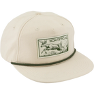 Drake Non-Typical x Lost Hat Goat Rope cap in cream with green rope and running buck patch