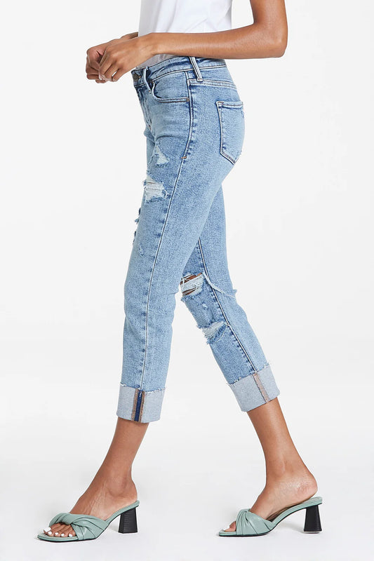 Dear John Blaire High Rise Cuffed Slim Straight Jean