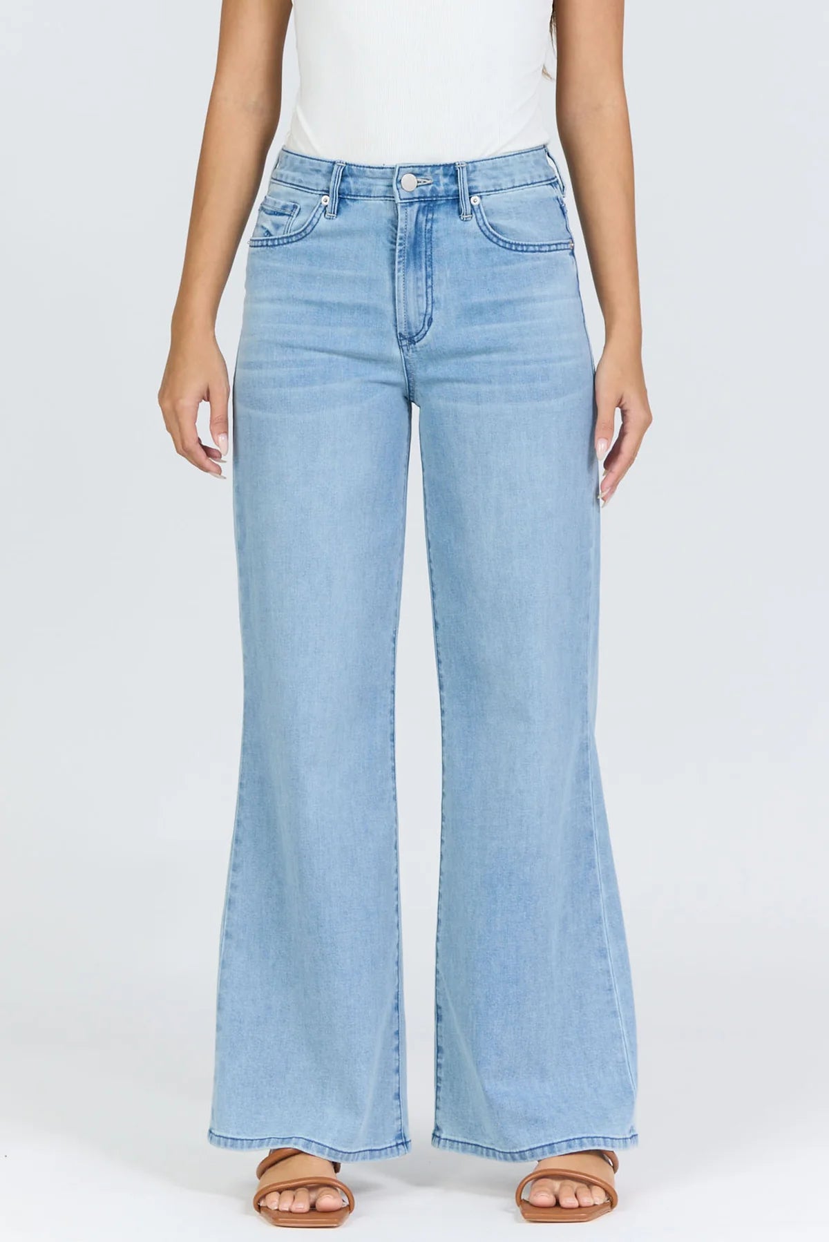 Dear John Fiona Wide Leg Jeans in Eclipse