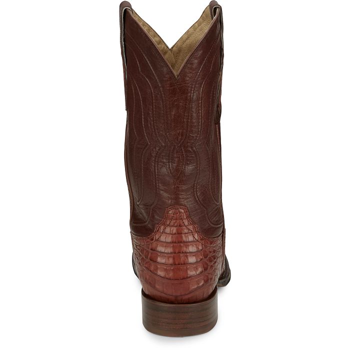 Tony Lama Cognac Tremaine 12" Caiman Boot