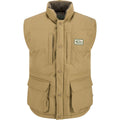 Drake Men's Tan Throwback80 Featherless Puffer Vest