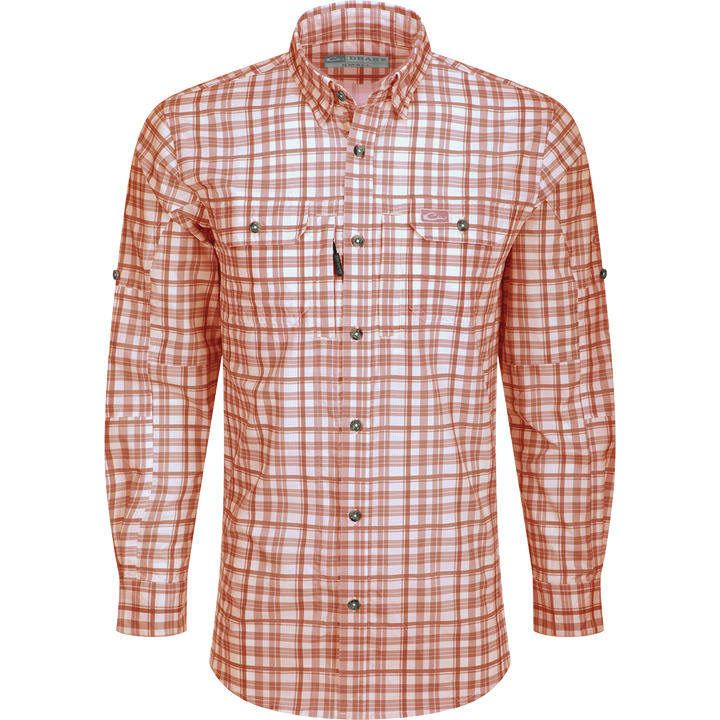 Hunter Creek Window Pane Plaid Long Sleeve Shirt -2 Colors