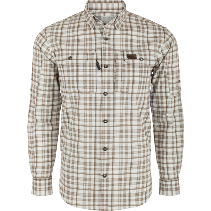 Hunter Creek Window Pane Plaid Long Sleeve Shirt -2 Colors