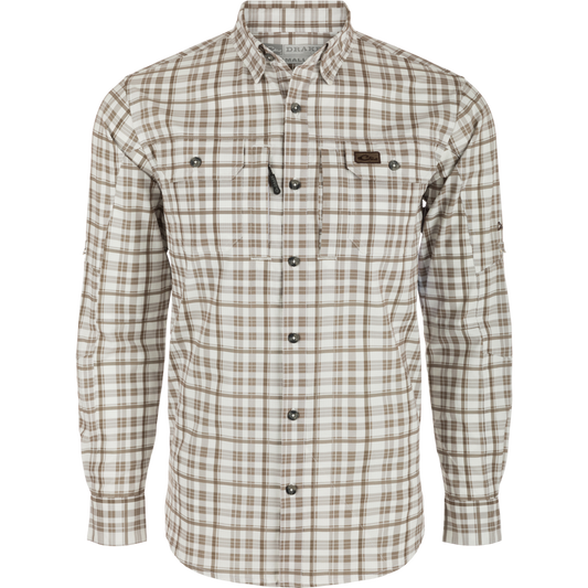 Hunter Creek Window Pane Plaid Long Sleeve Shirt -2 Colors